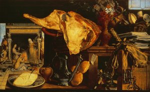 Vanitas stilleben (Kristus med Maria og Martha), 1552 (panel)